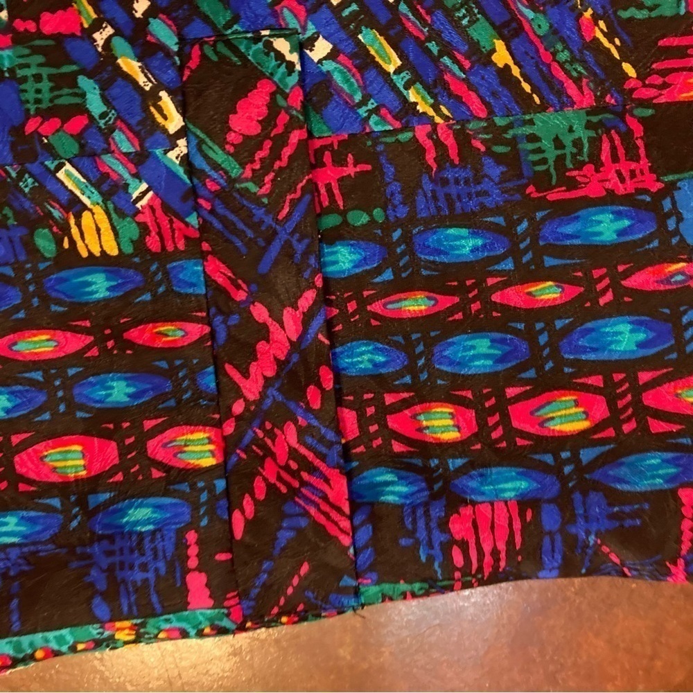 Ladies Vintage Anne Crimmins for Umi Collections Silk Multicolor Jacket - Picture 4 of 4